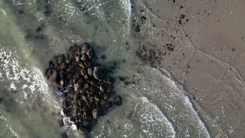 Beach Outcrop 1 Stock Footage 232431644