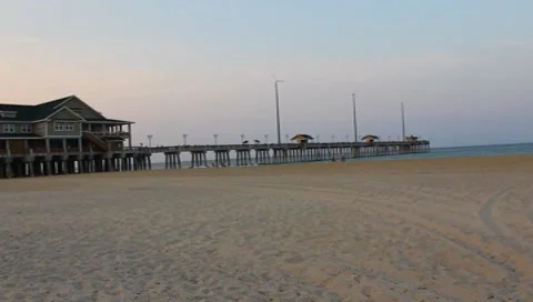 Beach at outer banks Stock Footage 8359935