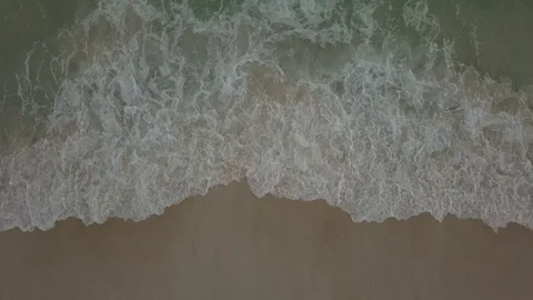 Beach Overhead Waves Video stock 95596843