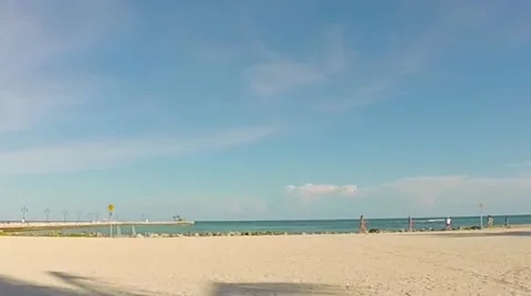 Beach overlooking the atlantic ocean on key west in the florida keys 스톡 동영상 41868783
