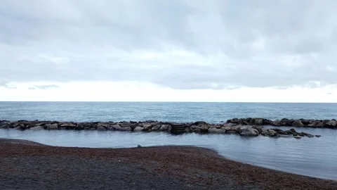 Beach overview seen from drone Stock Footage 293291397