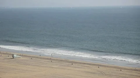 Beach on Pacific Ocean Video stock 10896511