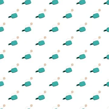Beach paddle game equipment repeating pattern seamless background 库存插图