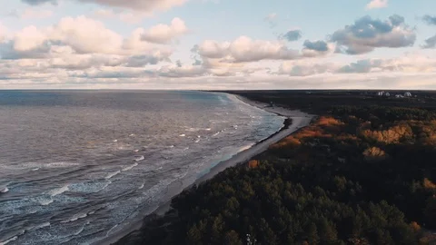 Beach in Palanga Lithuania Stock Footage 100265847
