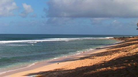 Beach pan  Stock Footage 245562