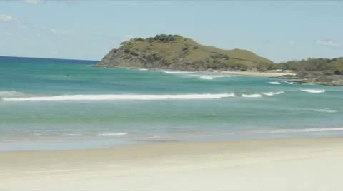 Beach pan Video stock 12586508