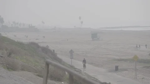 Beach Pan Stock Footage 100299455