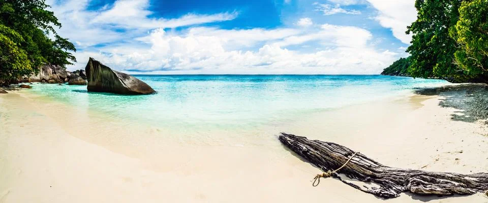 Beach panorama image background Stock Photos