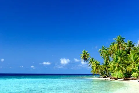 Beach panorama Stock Photos