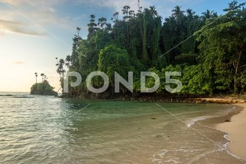 The beach in Papua New Guinea Stock Photos