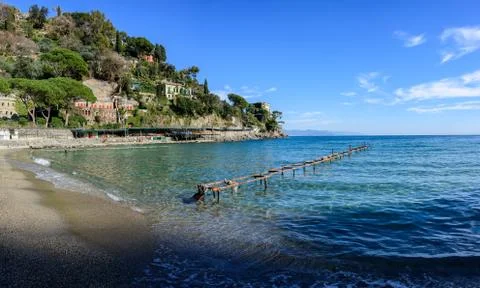 The beach of Paraggi Stock Photos