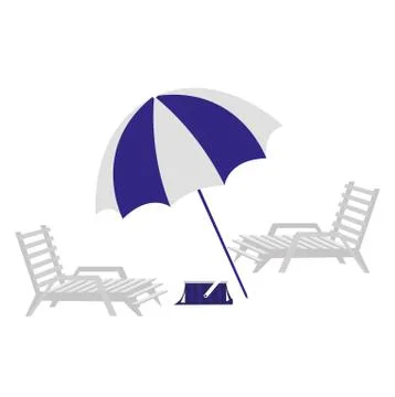 Beach parasol design Stock Illustration
