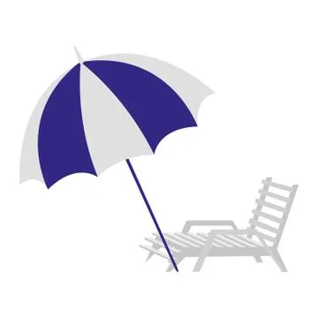 Beach parasol design Stock Illustration