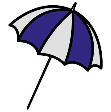 Beach parasol design Illustrazione stock