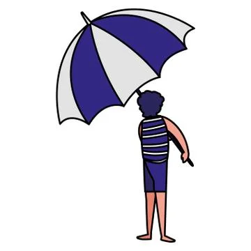 Beach parasol design Illustrazione stock