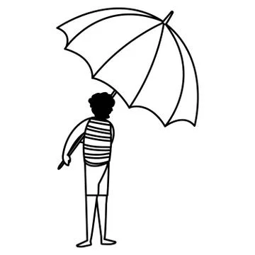 Beach parasol design vector illustration Stock Illustration