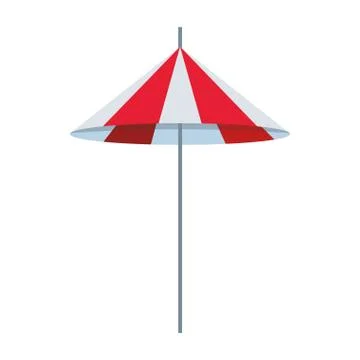 Beach parasol icon, flat design イラスト素材