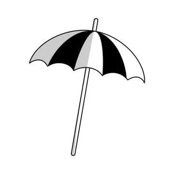 Beach parasol icon Stock Illustration