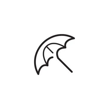 Beach parasol Stock Illustration
