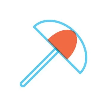 Beach parasol Stock Illustration