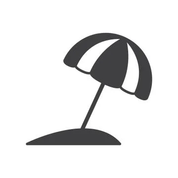 Beach parasol Stock Illustration