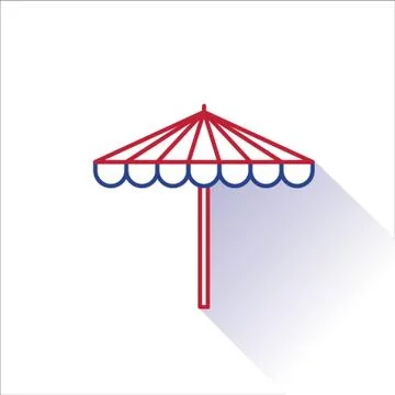 Beach Parasol Stock Illustration