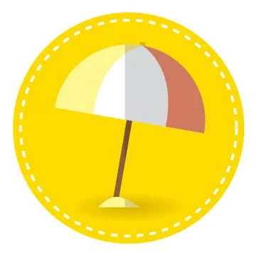Beach Parasol Stock Illustration