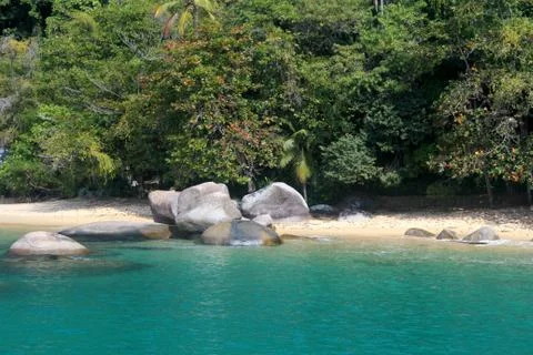 Beach in Paraty Stock Photos