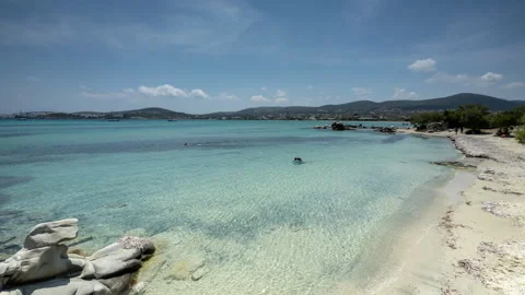 Beach in paros greece Stock Footage 244525572
