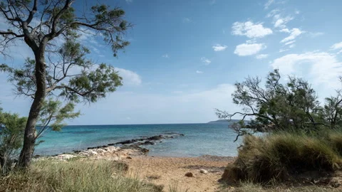Beach in paros greece Видео 244525671