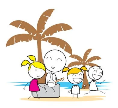 Beach Party Illustrazione stock