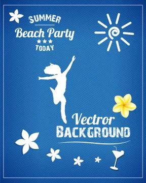 Beach Party Stock Illustration