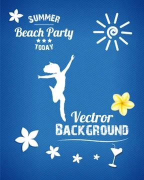 Beach Party Stock Illustration