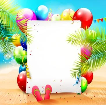 Beach party Stock Illustration