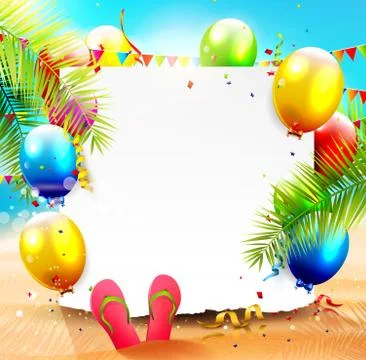 Beach party Stock Illustration