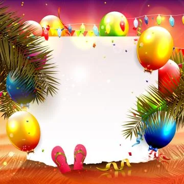 Beach party Stock Illustration