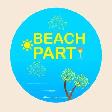 Beach party Stock Illustration
