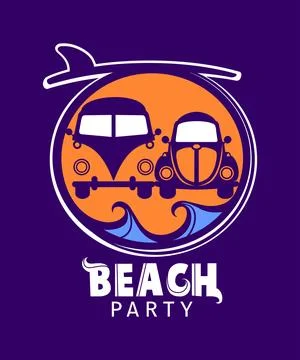 Beach party Stock Illustration