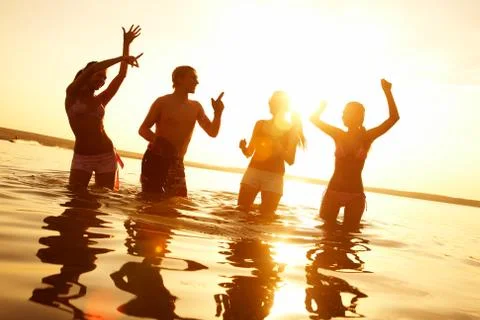 Beach party Stock Photos