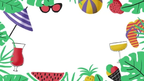 Beach Party Summer 4K Stock Footage 201311699