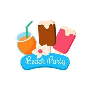 Beach Party. Vector Illustration 스톡 일러스트