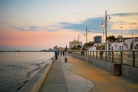 Beach path at evening Stock Photos