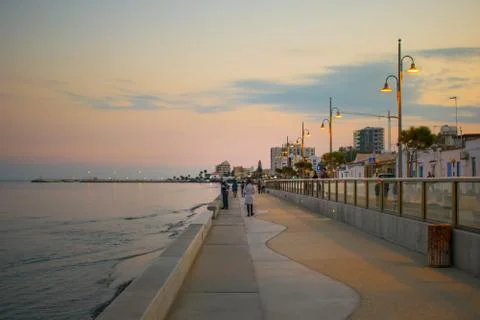 Beach path at evening Foto stock