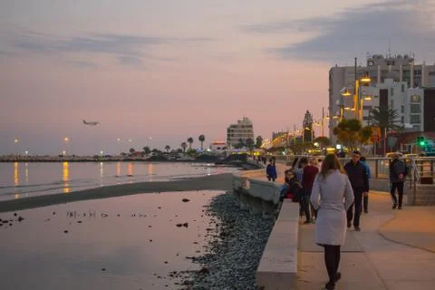 Beach path at evening Stock Photos