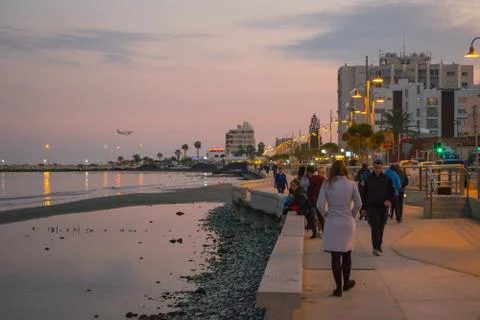 Beach path at evening Stock Photos