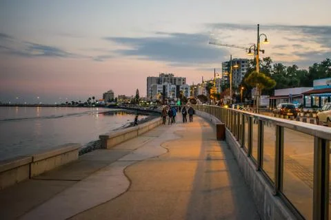 Beach path at evening Foto stock