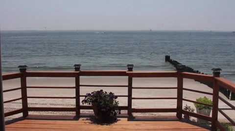 Beach Patio Stock Footage 64637430