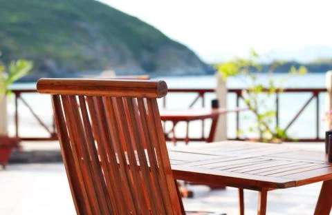 Beach patio Stock Photos