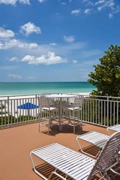 Beach Patio Stock Photos