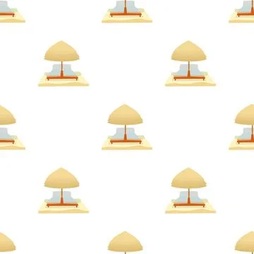 Beach pattern seamless vector Illustrazione stock